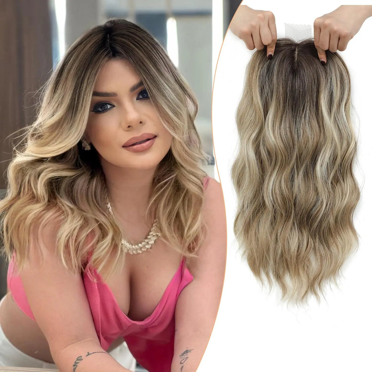 Wigiverse 16 Inch Curly Hair Topper