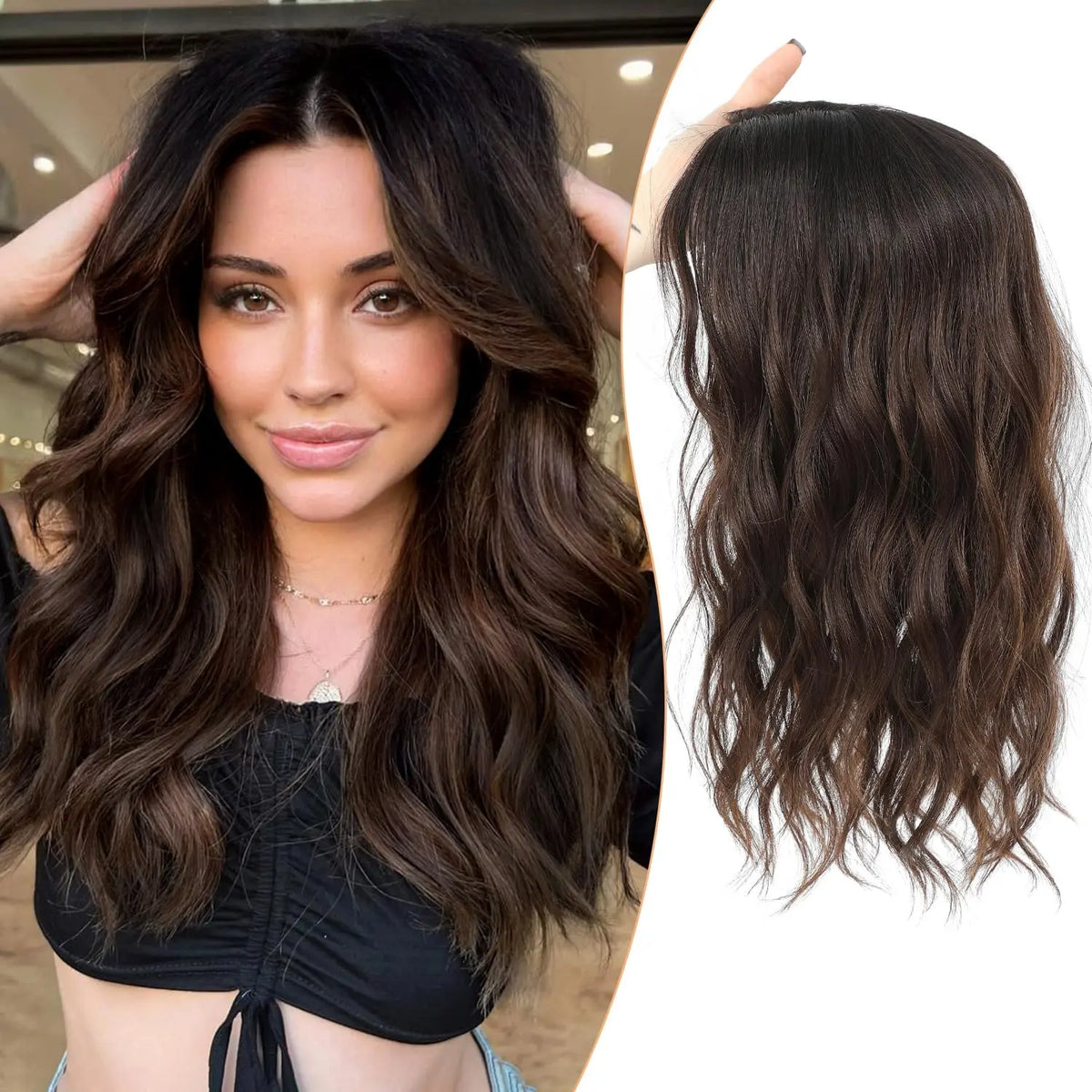 Wigiverse 16 Inch Curly Hair Topper