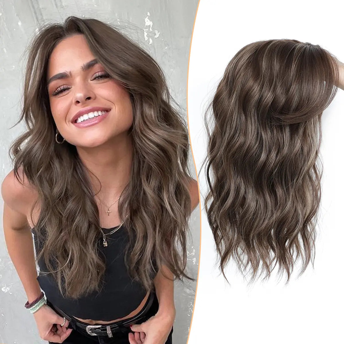 Wigiverse 16 Inch Curly Hair Topper