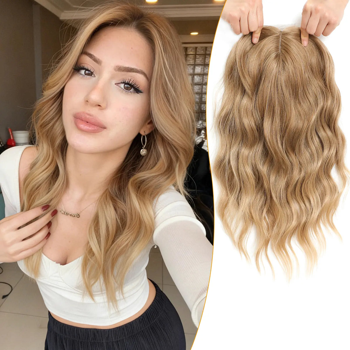 Wigiverse 16 Inch Curly Hair Topper